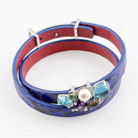 Female Leather Bracelet with Uniqueness Charm